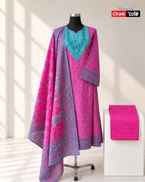Chaiti Pure Cotton Three Piece